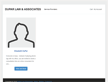 Tablet Screenshot of duparlaw.bookd.com